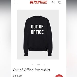 Out of Office Black Sweatshirt